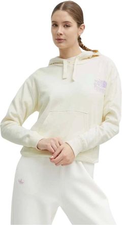 The North Face Sudadera con capucha y estampado gr&aacute;fico - Sport - Mujer - Beige - L