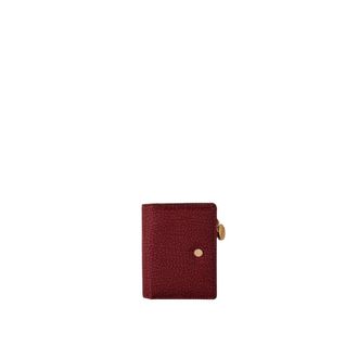Borbonese Wallets & Cardholders, female, Red, Size: ONE SIZE Portafoglio mini in tessuto tecnico con bottoncino