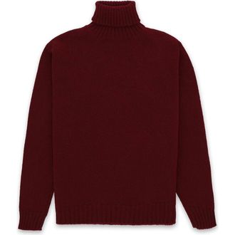 Fortela Wool Turtleneck Sweater in Burgundy at Nordstrom, Size Xx-Large Eu