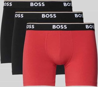 HUGO BOSS Slim Fit Boxershorts aus Baumwoll-Mix im 3er-Pack Modell POWER in Rot, Gr&ouml;&szlig;e XXL