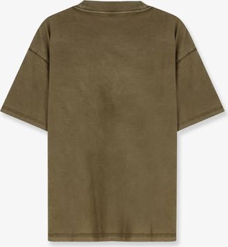 Represent Mens T-Shirt Cotton Green T-Shirts And Polos