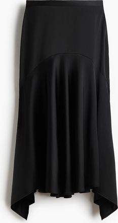 H&M Jupe aus Satintwill - Schwarz
