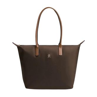 Tommy Hilfiger Bolso Tote Maxi Popette - Bags - Mujer - Marr&oacute;n - ONE SIZE