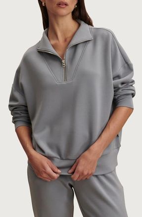 Varley Hawley Half-Zip Sweatshirt in Wind Blue at Nordstrom, Size X-Small