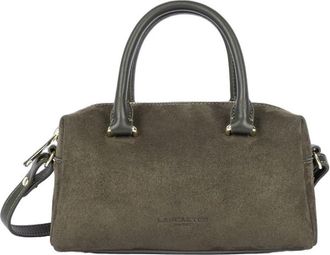 Lancaster Su&egrave;de Cube Ritstas - Dames - Handtassen - Groen - ONE Size - Su&egrave;de - Tassen