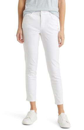Wit & Wisdom High Waist Ankle Skinny Pants in Optic White at Nordstrom, Size 6