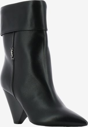 Saint Laurent Stiefeletten aus Glattleder Liz 85