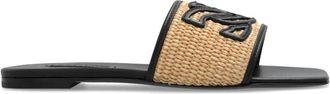 Casadei Portofino Slippers - Dames - Sandalen - Beige - 36 EU - Leer - Schoenen