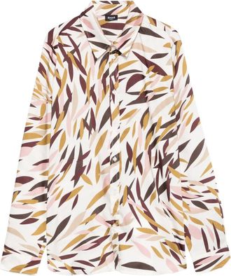 Marella Biagio printed shirt - women - Polyester - 40 - Neutrals