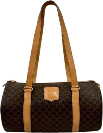 Celine Pre-owned Shoulder Bags, female, Brown, Size: ONE SIZE Pre-owned Vintage Shoulder Bag