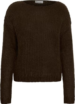 MY ESSENTIAL WARDROBE Jersey de cuello redondo - Knitwear - Mujer - Marr&oacute;n - XS