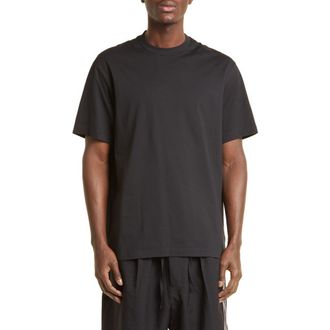 Yohji Yamamoto Relaxed Cotton T-Shirt in Black at Nordstrom, Size Small