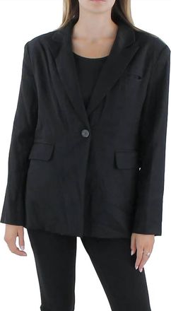Gracia Separate Office One-Button Blazer In Black