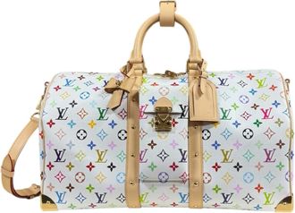 Louis Vuitton Monogram Multicolore Multi-Color White Monogram Multicolore Boston Bag (Pre-Owned)