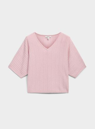 b.young Womens Shimmering loose-fit textured sweater