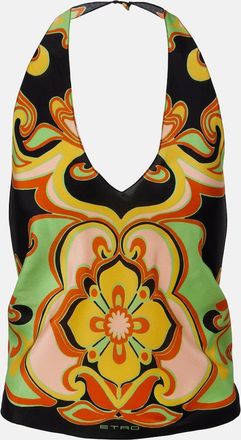 Etro Blusa in seta con stampa floreale