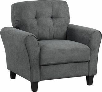 Costway Costway - Single Sofa Seat Fabric Upholstered Living Room Chair With Removable Cushion