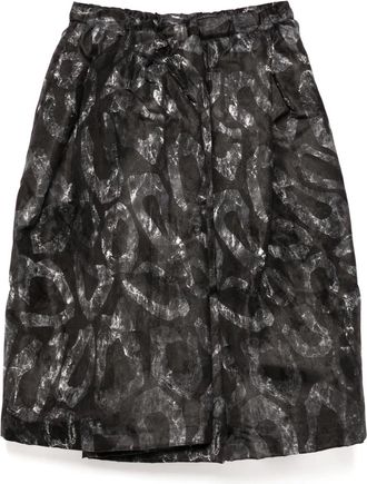 Comme Des Gar&ccedil;ons Gonna con stampa grafica - Nero