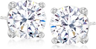Ross-Simons CZ Stud Earrings in 14kt White Gold