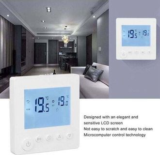 OEM Termostato Inteligente Ulisem Para Calentamiento De Agua, Controlador De Temperatura De 3 A, Pantalla Lcd De Abs, Para Uso Dom&eacute;stico, 95-240 V