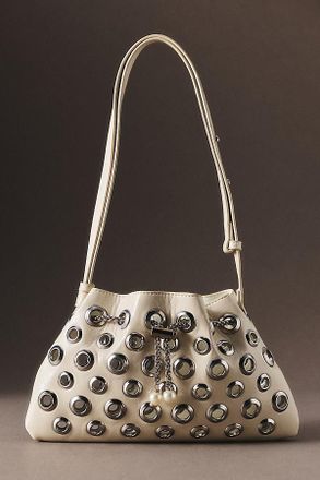 Petit Moments Rivet Metal Studded Drawstring Bag