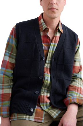 Seasalt Cornwall Gwelva Lambswool Blend Sweater Vest in Maritime at Nordstrom, Size X-Large