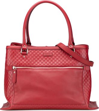 Gucci Pre-owned Womens Signature Leather Tote Bag - Brown - One Size