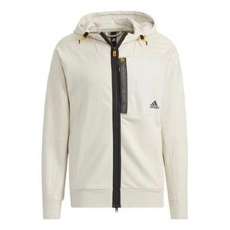 adidas Sports Hooded Jacket Creamy White HE9903