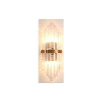 OEM Hermine - L&aacute;mpara De Pared De Cristal Dorado 45cm