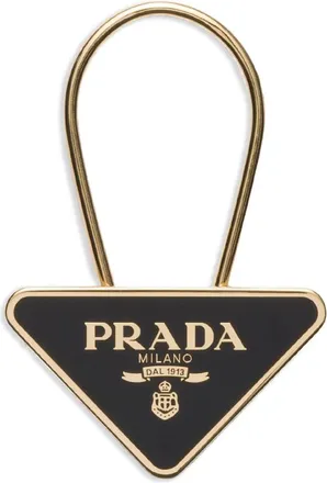 Prada Triangle-logo Keyring