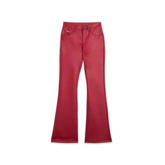 Freddy Pantaloni flare in similpelle con vita regular
