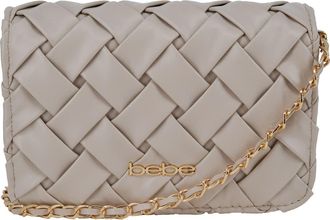 Bebe Luca Woven Crossbody Bag in Cream at Nordstrom Rack