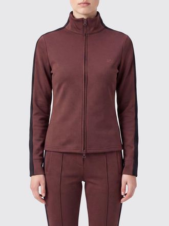 Courr&egrave;ges Slim Fit Technical Fabric Track Jacket with High Neck and Zip