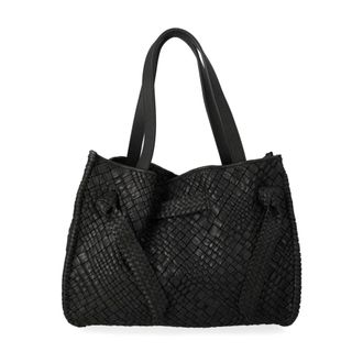 PLINIO VISONA Esmeralda Tote - Dames - Tassen - Zwart - Maat: ONE Size Zijde