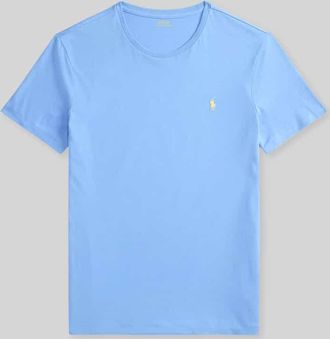 Polo Ralph Lauren Regular Fit T-Shirt aus reiner Baumwolle in Blau Melange, Gr&ouml;&szlig;e XXL