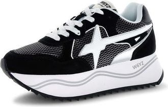 W6YZ Deva Sneaker in Black White at Nordstrom, Size 10Us