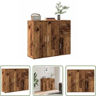 vidaXL Credenza antica - Credenza Legno Antico 91x29,5x75 cm in Legno Multistrato