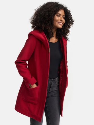 Marikoo dames wintermantel met capuchon en getailleerd model