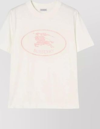 Burberry regular fit cotton jersey crew neck t shirt