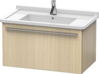 Duravit Duravit X-large Mueble De Pared 6057, 1 Extra&iacute;ble, 800mm Para Starck 3, Color (frente/cuerpo): Roble Mediterr&aacute;neo Chapa De Madera Aut&eacute;ntica - Xl605707