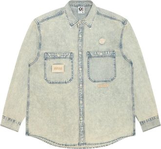 Aape By A Bathing Ape Camicia con applicazione - Blu