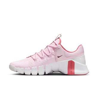 Nike Nike Free Metcon 5 Womens Workout Shoe DV3950, Pink Foam Dark Team Red Adobe, 5 UK