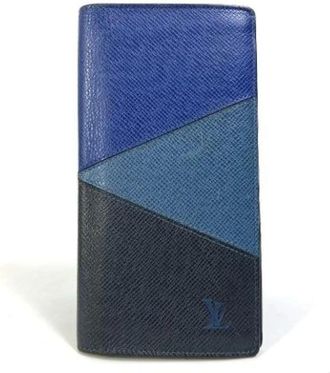 Louis Vuitton Pre-owned Wallets, male, Blue, Size: ONE SIZE Pre-owned Leather Wallet