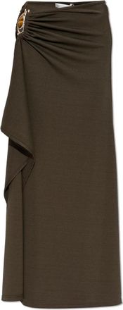 CHRISTOPHER ESBER Occhio Crystal Skirt - Dames - Maxi Rokken - Groen - XS - Polyester - Rokken