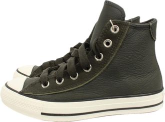 Converse Chuck Taylor All Star Leather & Suede (Wide Width) - female - Converse - Sneakers - Green - 2 UK - Shoes