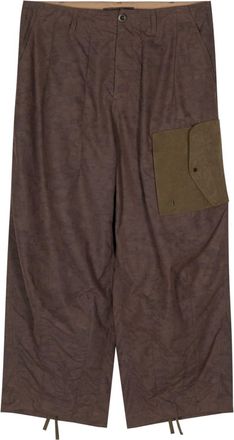 Ten c camouflage-print wide-leg trousers - men - Polyamide/Cotton/Polyester/Polyamide/Cotton - S - Brown