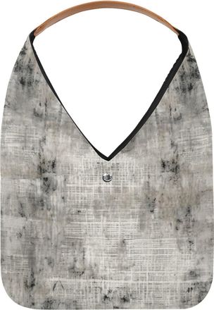 Generic White Vintage Mottled Texture Reusable Lightweight Grocery Bags - Foldable Into Compact Pouch, Washable & Sturdy, Multipurpose for Shopping and Travel