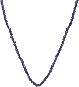 Hermina Athens Lapis Round Beaded Necklace Lapn