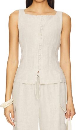 Ciao Lucia Womens Formoso Top In Oatmeal