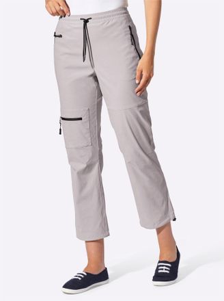 Casual Looks Funktionshose CASUAL LOOKS, Damen, Gr. 36, Normalgr&ouml;ssen, steingrau, 95% Polyamid, 5% Elasthan, unifarben, Hosen Funktionshose